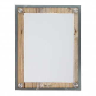 Securit&reg; GLASS STAR Informationsdisplay panel til 1xA4, eg