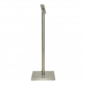 Securit&reg; STAINLESS STEEL Informationsdisplay stand: stolpe og base 125 cm, st&aring;l