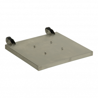 Securit&reg; STAINLESS STEEL Ekstra solid base med hjul til informationsdisplay, st&aring;l