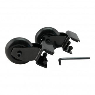 Securit&reg; Silikonehjul til informationsdisplay, s&aelig;t af 2 stk., sort