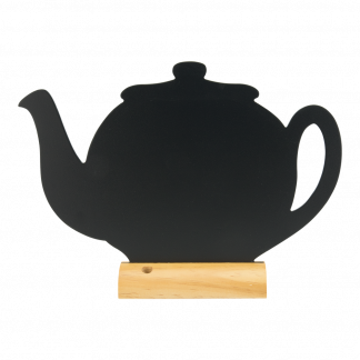 Securit® silhuet TEAPOT bordskilt i sort