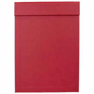 Classic A4 MENU clipboard med magnet clip, rød