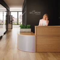 Reception Ekoflex underdel hj&oslash;rne, B&oslash;g 1300x1300 mm