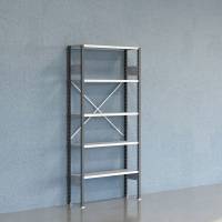 Lagerreol V06 Startsektion 2100x300 mm &Aring;ben / Galv