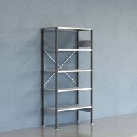 Lagerreol V06 Startsektion 2100x500 mm &Aring;ben / Galv