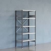 Lagerreol V06 Startsektion 2100x600 mm &Aring;ben / Galv