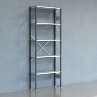 Lagerreol V06 Startsektion 2500x300 mm &Aring;ben / Galv