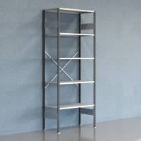 Lagerreol V06 Startsektion 2500x500 mm &Aring;ben / Galv