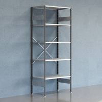 Lagerreol V06 Startsektion 2500x600 mm &Aring;ben / Galv