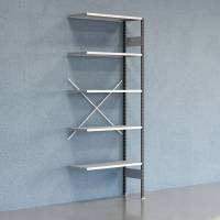 Lagerreol V06 F&oslash;lgesektion 2500x400 mm &Aring;ben / Galv