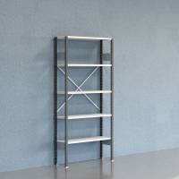 Lagerreol V06 Startsektion 2100x300 mm &Aring;ben / 7035