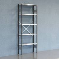 Lagerreol V06 Startsektion 2500x300 mm &Aring;ben / 7035