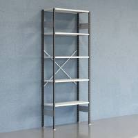 Lagerreol V06 Startsektion 2500x400 mm &Aring;ben / 7035