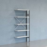 Lagerreol V06 F&oslash;lgesektion 2100x300 mm &Aring;ben / 7035