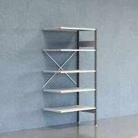 Lagerreol V06 F&oslash;lgesektion 2100x600 mm &Aring;ben / 7035