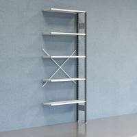 Lagerreol V06 Følgesektion 2500x300 mm Åben / 7035