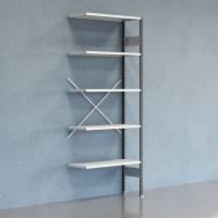 Lagerreol V06 F&oslash;lgesektion 2500x400 mm &Aring;ben / 7035