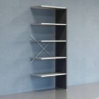 Lagerreol V06 F&oslash;lgesektion 2500x500 mm Lukket / Galv