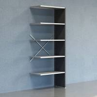 Lagerreol V06 F&oslash;lgesektion 2500x500 mm Lukket / Galv