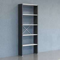 Lagerreol V06 F&oslash;lgesektion 2500x300 mm Lukket / 7035