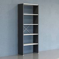 Lagerreol V06 Startsektion 2500x400 mm Lukket / 7035