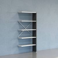 Lagerreol V06 F&oslash;lgesektion 2100x300 mm Lukket / 7035