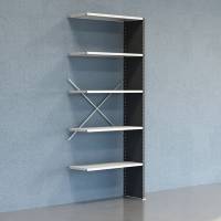 Lagerreol V06 F&oslash;lgesektion 2500x400 mm Lukket / 7035