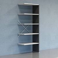 Lagerreol V06 F&oslash;lgesektion 2500x500 mm Lukket / 7035