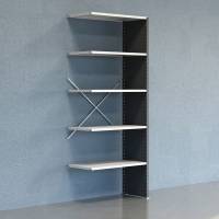 Lagerreol V06 F&oslash;lgesektion 2500x500 mm Lukket / 7035