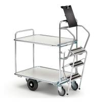 Vogn 2 hylder 1110x520x1130 mm