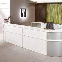 Reception Ekoflex underdel hj&oslash;rne, Hvid 1300x1300 mm