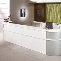 Reception Ekoflex underdel hj&oslash;rne, Hvid 1300x1300 mm