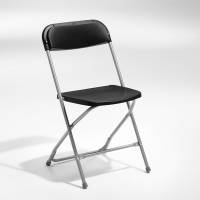 Klapstol Smart sort med alugr&aring; Klapstoleben