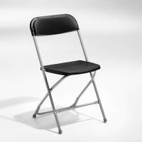 Klapstol Smart sort med alugr&aring; Klapstoleben