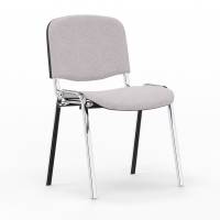 Iso stol, Lys gr&aring; med krom stoleben
