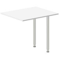 Skrivebord, tilbyg DNA Hvid 800x600mm I-ben Alugr&aring;