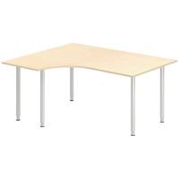 Skrivebord DNA, Birk 1600x1200 mm Venstre I-ben/Alugr&aring;