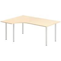 Skrivebord DNA, Birk 1800x1200 mm Venstre I-ben/Alugr&aring;