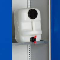 Hylde til SMV kemiskab/olieskab 1000x550mm, galvaniseret