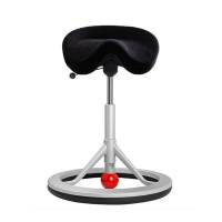 BackApp Smart Alcantara, sort med alugr&aring;t understel