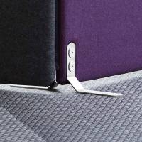 Fod til gulvsk&aelig;rm, 4 stk. Hvid