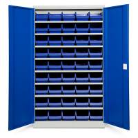 Opbevaringsskab ASPB Mod1 1980x1200x670 Bl&aring; d&oslash;r Bl&aring; kasse