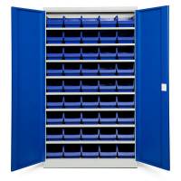 Opbevaringsskab ASPB Mod1 1980x1200x670 Bl&aring; d&oslash;r Bl&aring; kasse