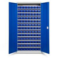 Opbevaringsskab ASPB Mod2 1980x980x470 Bl&aring; d&oslash;r