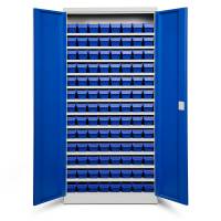 Opbevaringsskab ASPB Mod2 1980x980x670 Blå dør