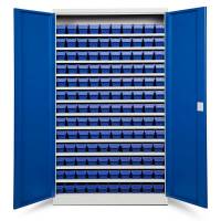 Opbevaringsskab ASPB Mod2 1980x1200x470 Bl&aring; d&oslash;r