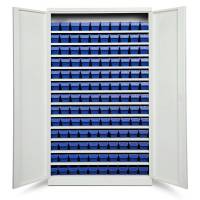 Opbevaringsskab ASPB Mod2 1980x1200x670 Lysegr&aring; d&oslash;r