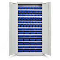 Opbevaringsskab ASPB Mod4 1980x980x470 Lysegr&aring; d&oslash;r