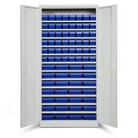 Opbevaringsskab ASPB Mod4 1980x980x570 Lysegr&aring; d&oslash;r