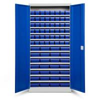 Opbevaringsskab ASPB Mod4 1980x980x570 Bl&aring; d&oslash;r